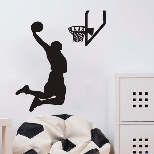 Stickers Basquet Decoracion Cuarto Niño Adulto Mde