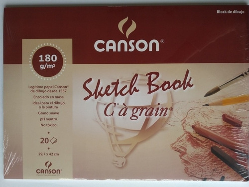 Cartulina Canson 180 Gramos A3 De 20 Hojas Block Sketch Book