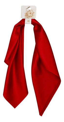 Mascada Color Solido Satinado Mujer Para Cabeza Mediano Rojo Liso Mediana