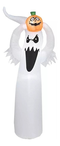 Fantasma Inflable De Aire De Halloween Luz Led 2023