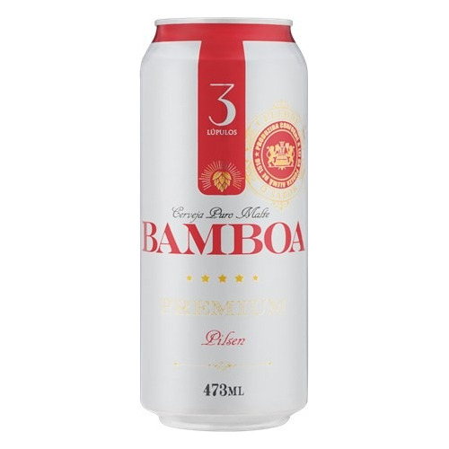 Cerveza Bamboa Lata 473cc  Funda De 12 Unidades