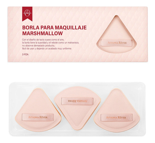 Ayvanna Rêver Borla Triangular De Maquillaje 3pz