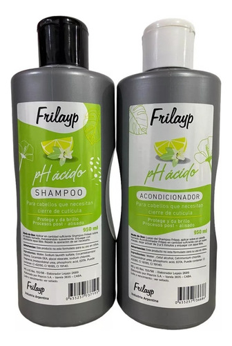 Kit Extra Acido Frilayp. Shampoo + Enjuague + Baño De Crema.