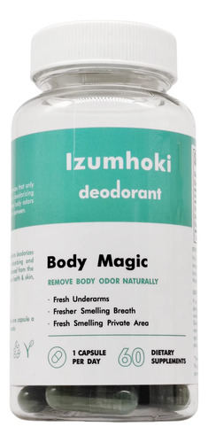 Suplemento Desoborante Corporal Body Magic Menta Desintoxica Sin Sabor