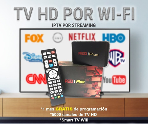 Imagen 3 de 3 de Caja Iptv Red 1 5000 Canales De Tv Hd Por Wifi Tienda Chacao