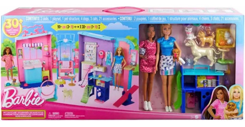 Barbie Guardería De Mascotas 30 Piezas