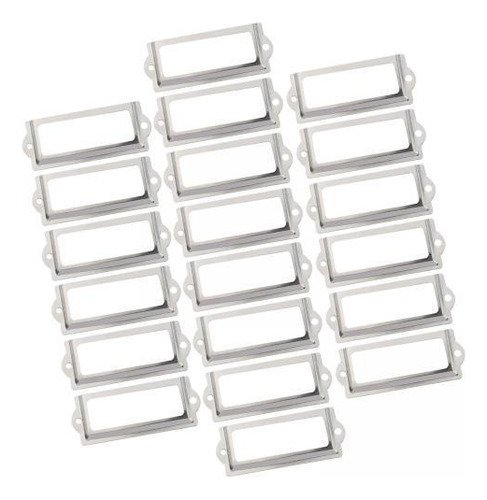 5 X 20x Portaetiquetas Portaetiquetas Marco De Metal Cajón