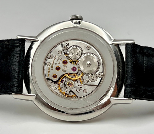 Longines Calibre 19.4 Años 1950 Caja De Acero A Cuerda #01 Negro Claro Plateado (Usado)