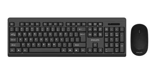 Kit Teclado Y Mouse Philips C324 Black - Revogames