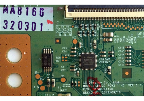T-con Panasonic 6871l-3203d 6870c-0442b Modelo Tc-l32b6x Mxb (Usado)