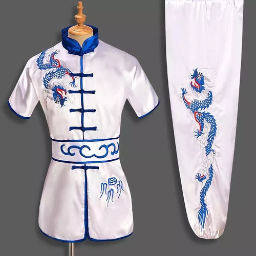 Artes Marciales Kungfu Bordado Ropa Negra + Pantalón