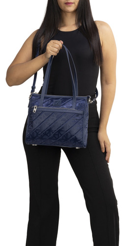 Bolsa Satchel Cloe Eresmi Mediano Color Azul