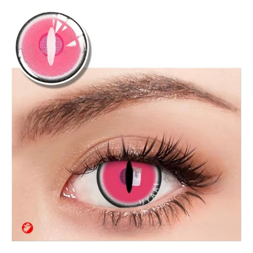 Lentes De Contacto Nezuko Cosplay Pupilentes