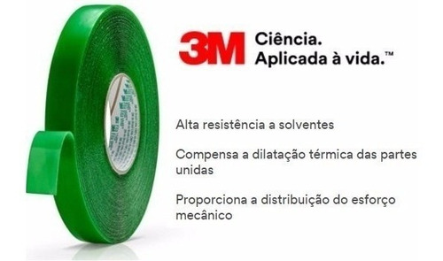 Fita Dupla Face Fixa Forte 3m 9,5 Mm X 20m Vhb 4910 Original