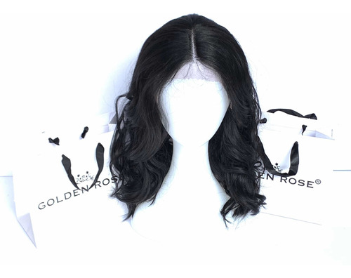 Peluca Negra Lace Front Skill Hair - Golden Rose