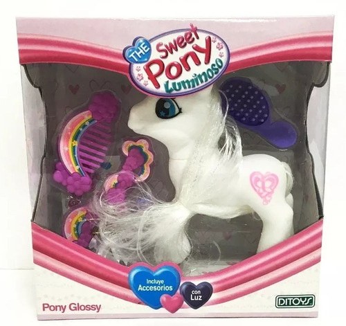 Sweet Pony Glossy Luminoso  C/accesorios Tictoys