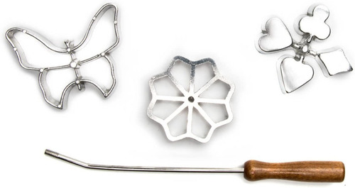 Imagen 4 de 7 de Set De Moldes Para Rosetas Para Hacer Galletas Fritas