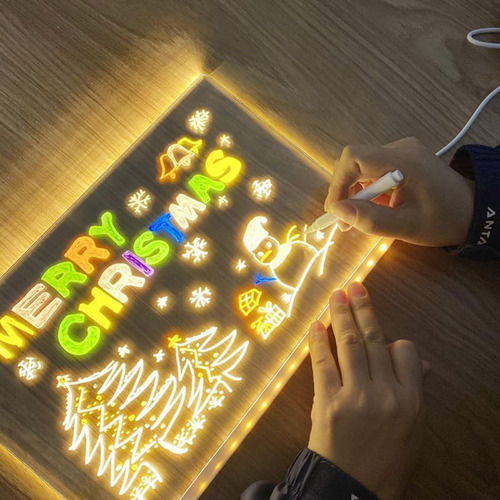 Tablero Luz For Niños,tablero Dibujo Led,acrílico
