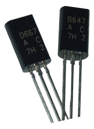 B647 D667 Transistor Pnp Y Npn (12 Unidades)