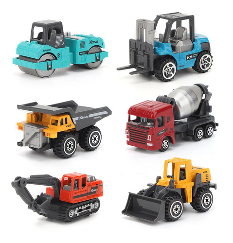 Juego De Coches Rc 1/64, Modelo De Minicamión De Aleación, J