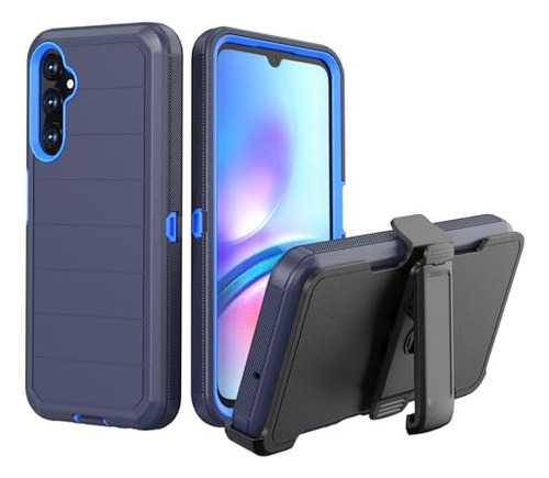 Funda Para Galaxy A05s Azul Oscuro+azul 6.7 PuLG Multi Layer