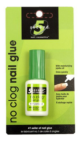 Pegamentos Para Uñas - 5 Second Nail No-clog Nail Glue, 3-gr