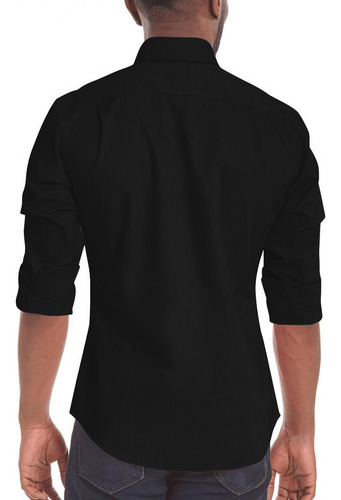 Camisa De Manga Larga Holgada A Rayas Con Botones De Solapa