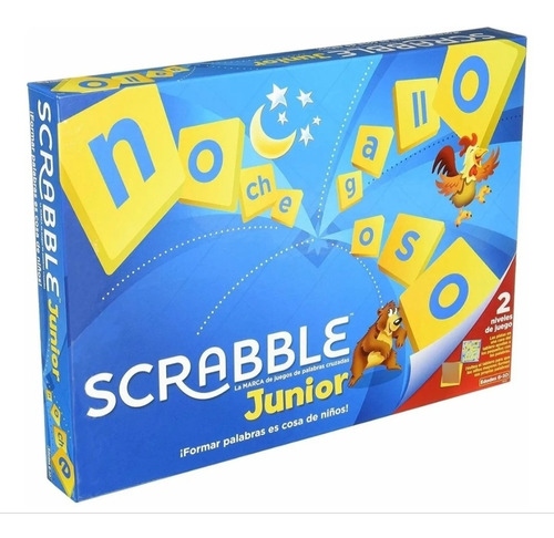Juego De Mesa Scrabble Junior De 2 A 4 Jugadores