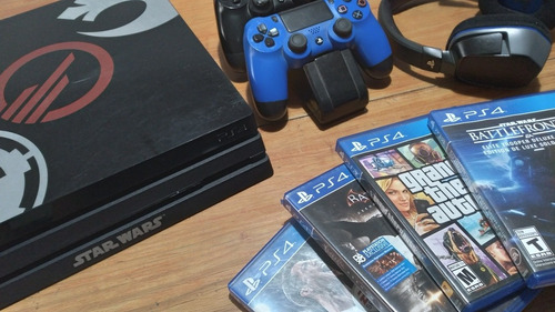 Ps4 Pro + 2 Mandos Originales + Juegos Físicos Y Digitales !