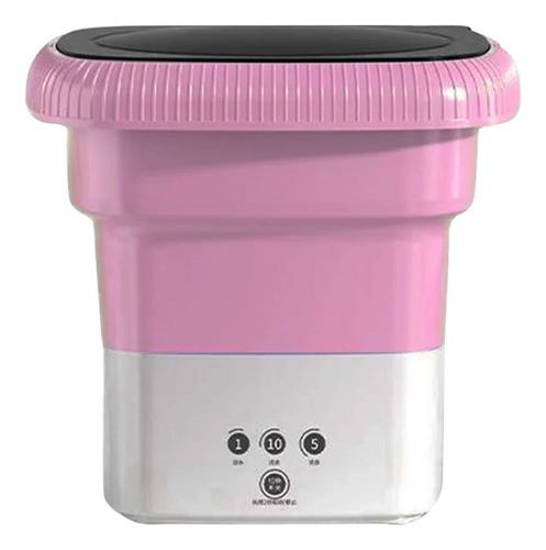 Mini Lavadora Plegable Portátil Usb Ropa Bebé Ropa Interior Color Rosado