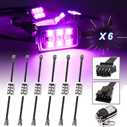Kit De Luces Led Motocicleta Underglow - 6pcs Pods Kit ...
