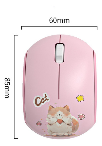 Ratón Inalámbrico Mofii M9dm En Color Rosa