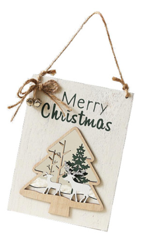 Letrero De Madera Para Puerta De Navidad, Letrero Para