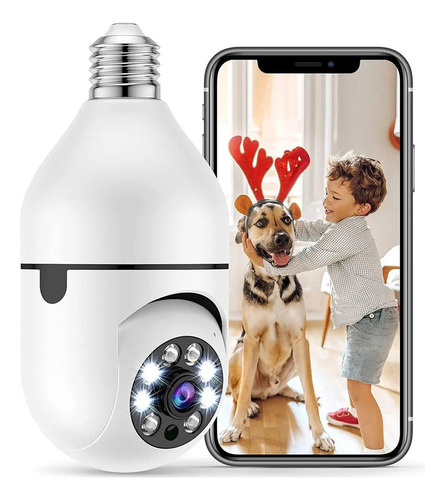Qy Cámara De Seguridad 360 Wifi 1080p E27 Con Visión De