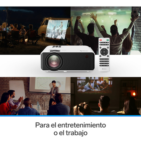 Proyector Multimedia Hd De 7000 Lúmenes, Portátil