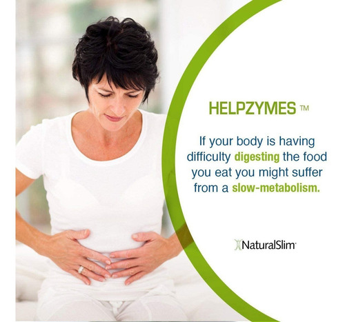 Helpzymes - Enzimas Digestivas 100 Capsulas - Natural Slim Sin Sabor