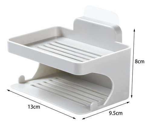 Soporte De Jabón Jabonera De Doble Capa Jabonera Para Baño