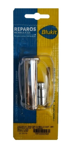 Prolongador Registro Estria Deca E Similar Cromado 20mm Cor Prateado