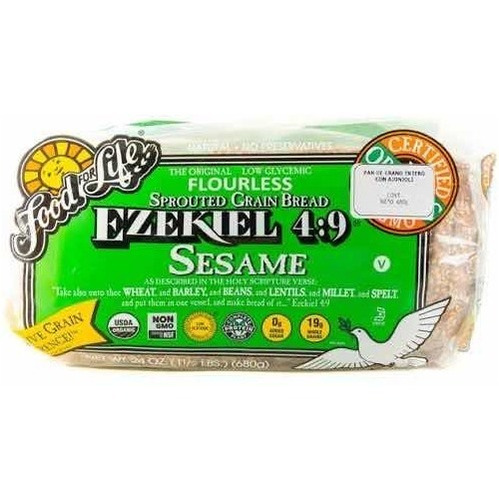 Pan Congelado Trigo Avena Con Ajo Ezekiel 680 (3 Piezas)