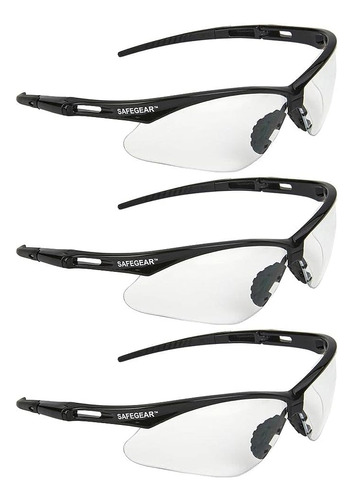 Safegear - Gafas De Seguridad Transparentes, Paquete De 3, R