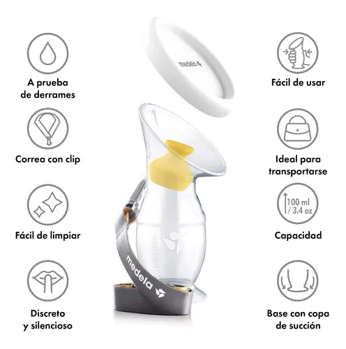 Recolector De Silicona Para Leche Materna Medela, Extractor