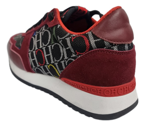 Zapato Runner De Canvas Santorini Carolina Herrera Vinotinto
