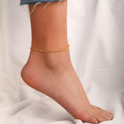 Brijewlic Tobilleras Para Mujer, Tobillera De Oro, Tobillera