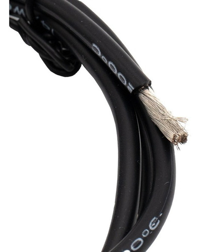 1 Metro De Cable De Silicona Calibre 14 Awg Flexible Negro