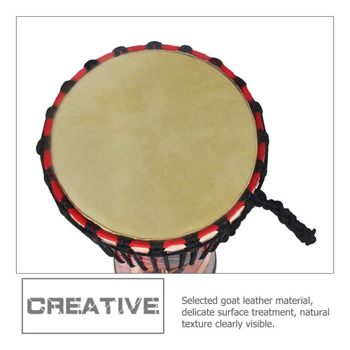 2pcs Tambor Africano, Cubiertas De Tambor De Cuero De Cabra