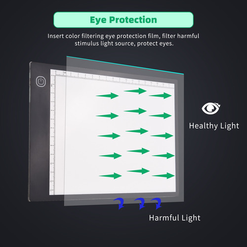 Imagen 7 de 9 de A5 Led De La Almohadilla De Luz Trazador De 3 Mm Ultrafino T
