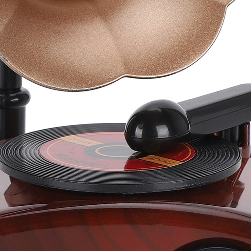 P Caja De Música Retro Con Forma De Fonógrafo Para