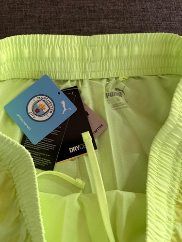 Short Fútbol Arquero Manchester City Puma Neón Xl