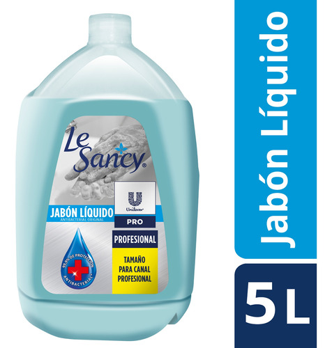 Imagen 1 de 3 de Le Sancy Jabón Líquido Hygienic Profesional 5l
