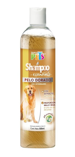 Shampoo Perro Pelo Dorado 250ml. Essentials Fancy Pets